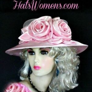 Kentucky Derby Hats, Satin Wedding Bridal Formal Hat, Hats For Horse Races, Couture Dress Hat NYFashionHats, Church Hats For Women, Donna