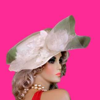 Ivory Bridal Wedding Hat For Women